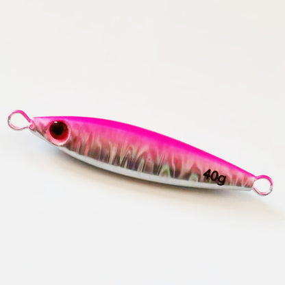 Spanish mackerel iron plate small fat man iron plate luya bait speed sink with sequin hook mackerel cannonball yellow bonito sea fishing shore throwing boat fishing
