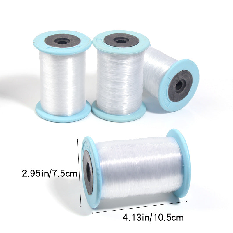 Manufacturer Supplies Large Rolls of Transparent Round Crystal Fishing Line, Non-Elastic Fishing Wire, Handmade Line, DIY Essential Jewelry Accessories